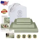 Luxury 1200 Thread Count Supima Cotton Sheets Set - Full Size, Sage Green