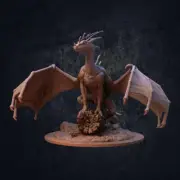 Indigo Fae Dragon - Indigo Fae and Trapper Pack - Dragon Trapper's Lodge Wargami