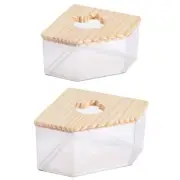 Hamster Sand Bathroom Sand Bath Box Toilet Gerbils Cage Sand Bath Container