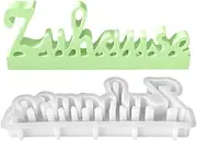 Resin Letter Molds | German Alphabet Epoxy Resin Molds - Candle Making Crafting Supplies, Desk Decor Table Signs Mould for Candle, Plaster, Table Decor