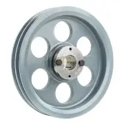 Cast Iron 8.25" Dual Groove Pulley 2 Belt A Section 4L 1-1/8" Sheave Bushing