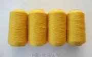 GOLD #714 SPUN POLYESTER SERGER & QUILTING THREAD 4 TUBES 1000 YDS. EACH