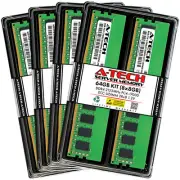 A-Tech 64GB 8x 8GB 2Rx8 PC4-17000E DDR4 2133 MHz ECC UDIMM Server Memory RAM Kit