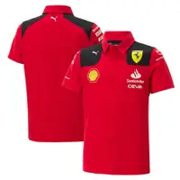 在飛比找蝦皮購物優惠-FERRARI 2023新款法拉利f1賽車服polo衫夏季運