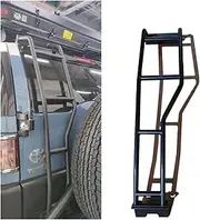 Rear Ladder Tailgate Ladder Kit Metal Stairs Compatible For Toyota FJ Cruiser Car Rear Door Laddder Protection Framework Protective Frame