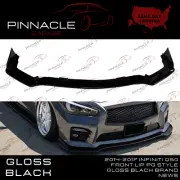 For 2014-2017 Infiniti Q50 Front Lip PG Style Gloss Black Brand New