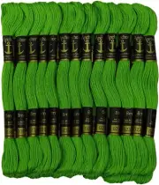 Anchor Stranded Cotton Thread for Cross Stitch/ Embroidery Color- Green 238