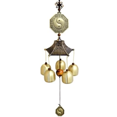 Hanging Wind Chime Decorate Chinese Feng Shui Bell Vintage Exorcise Evil Spirits