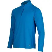 Mobile Cooling Mens Blue Long Sleeve Shirt 1/4 Zip