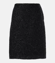 [The Row] The Row Corinna lamé pencil skirt AU 10 black