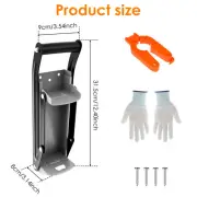 Metal Can Crusher Wall Mounted Can Crusher with Bottle Opener Ergonomic xixLa