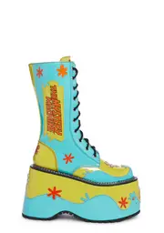 [Dolls Kill x Scooby-Doo] Mystery Machine Combat Boots