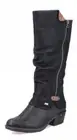 Rieker93655 Ladies Water Resistant Ruched Double Zip Lambs Wool Lined Calf Boots