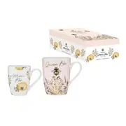 2pc Ashdene Mini Me Bee 200ml/400ml Drinking Cup/Mug Set New Bone China