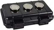 Waterproof Magnetic Stash Box -Tracker Device for Vehicles Hide a Key Magnet Mount Box - Under Car GPS Tracker Holder Case - Hide Your Items Anywhere (Plus, Black)
