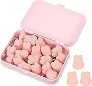 uxcell 20 Pcs Duvet Cover Pins to Hold Comforter Inside, Duvet Clips with Soft Fabric Material for Quilt Cushion Curtain, Pink (Rabbit)