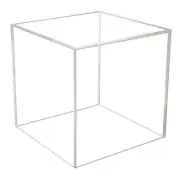 12" x 12" x 12" 5 Sided Lucite Clear Acrylic Cube Bin Retail Display