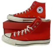 Size 8 Converse Chuck Taylor 70 Hi TORCH RED ORANGE Sneaker A02066C Men's Shoe