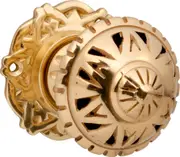 Tradco Filigree Mortice Door Knob on Round Rose