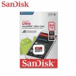 SANDISK 晟碟 64GB ULTRA MICROSD UHS-I 記憶卡 手機/行車記錄器適用