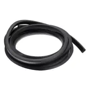 9/32"x 25/64"x 8.2ft Rubber U Channel Edge Trim Flat Fits 2.5-3mm Edge, Black