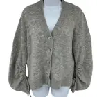 3.1 Phillip Lim | Light Grey Melange Cardigan | XS Fits a Small New with Tag