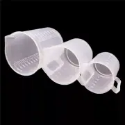 250ml/500ml/1000ml plastic beaker Clear Plastic Measuring Cup Beaker with handle