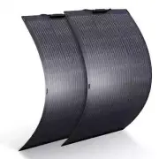 Flexible Solarpanel Portable Mobile Solar Charger Solar Cell Photovoltaic Black