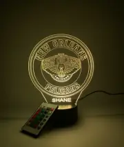 New Orleans Pelicans Light Up, Personalized FREE, LED Basketball Sports Fan Lamp