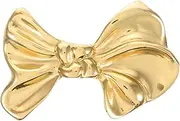 ROMISBABA Unique Bow Design Drawer Pulls Brass Knobs for Furniture Kitchen Cabinets Dressers Easy Installation