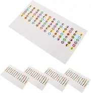Totority 5pcs Guitar Fretboard Stickers Acoustic/electric Guitar Note Labels for Beginners Fretboard Map Decals Violin Ukulele Stickers