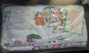 Vtg Full Size Sheet Blanket Sears Roebuck Singing In The Rain 80"x90" Multicolor
