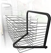 Drying Rack, Metal Wire Drying Easel, Kindergarten and Art Creative Studio Storage Work Wind Drying Rack 10floors Metal Wire Mesh Layered Rack (Color : A, Size : 10 Floors)