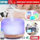 500ML Aroma Aromatherapy Diffuser LED Oil Ultrasonic Air Humidifier Purifier