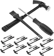 Toddmomy 9 Sets Excavation Tool Digging Hammer Chisel Brush Gemstone Kit for Creative Play Educational Archaeology for Imagination Curiosity