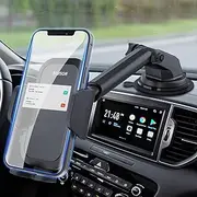 Phone Holder for car -3in1 Long arm car Phone Holder Mount, Suitable for car Dashboard/Windshield/Vent, car Adjustable Phone Holder, Compatible with All Smart Phones and Cars