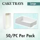 Paper Takeaway Food Tray 50Pk STD Large Wedding Cupcake Cake Boxes Disposable