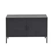 Buffet Sideboard Locker Metal Storage Cabinet - Charcoal