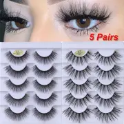 Wispy Flared 3D Faux Mink Hair Eye Lash Extension Criss-cross False Eyelashes