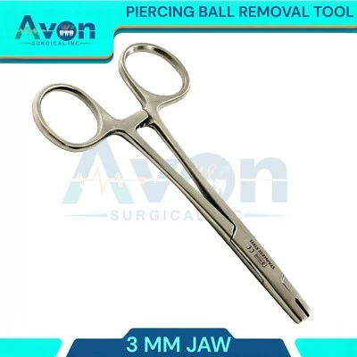 3mm Micro Dermal Anchor Tube Insertion Hemostat Forceps Body Piercing Tool