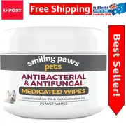 Pet-Safe Antibacterial Wipes with Aloe – Ideal for Hotspot & Yeast Treatment
