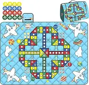 Outdoor Play Mat,Waterproof Blanket Outdoor | Foldable Multifunctional Chess Carpet Mat with Chess Pieces for Family Party Board Game for Beach Camping