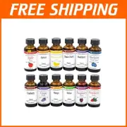 Delightful 12 Flavor Variety Pack of Super Strength Extracts - Baking Essentials