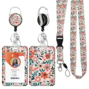 ID Badge Holder with Lanyard,Retractable ID Badge Card Holders Detachable Nec...