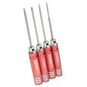 4Pcs Stainless Steel 174Mm Red Hex Screwdriver Repairing Hand Tool