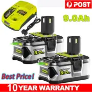2X 18V 9.0Ah Lithium Battery For RYOBI P108 ONE+ PLUS P104 P107 RB18L50/ Charger