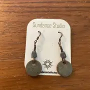 Sundance Ceramic Earth Tone Drop Earrings