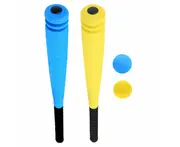 2 sets of Kids Foam Baseball Bat and Ball Outdoor Baseball Bat Toy Baseball Bat Lightweight Baseball Bat Portable Sports Baseball Bat