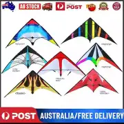 48 Inch Dual Line Stunt Sport Beach Fun Kite Outdoor for Kids and Adults Handle
