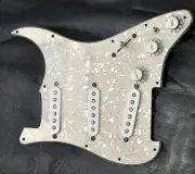 NEW Strat Pickguard Aged Pearl 11 Hole 3 Ply SSS for Fender Style Ships from US
